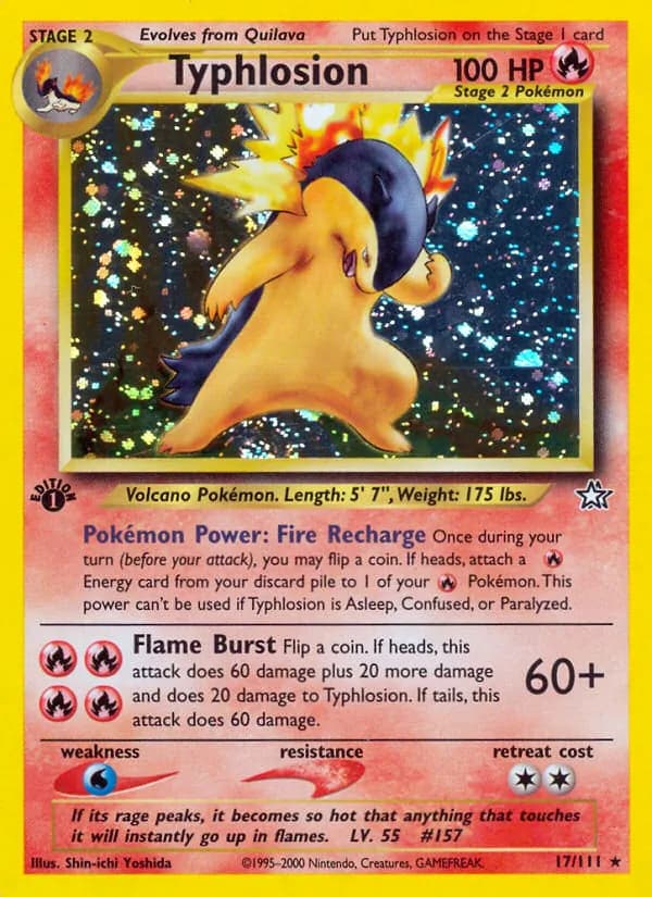 Typhlosion — Neo Genesis, Rare