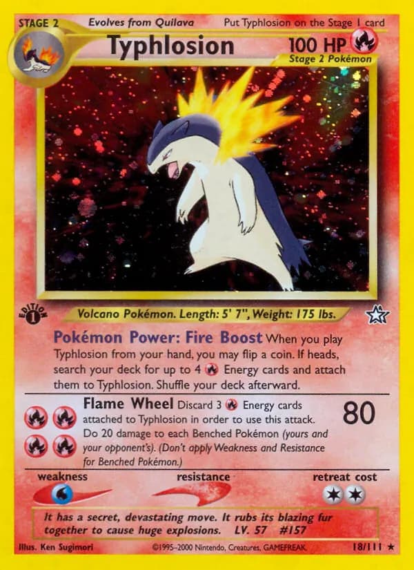 Typhlosion — Neo Genesis, Rare
