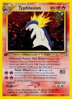 Typhlosion — Neo Genesis — Rare