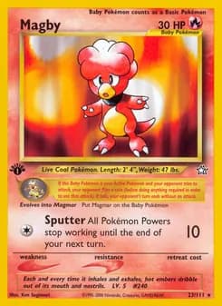 Magby — Neo Genesis — Rare