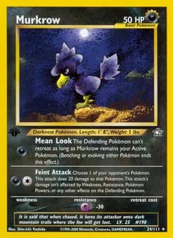 Murkrow — Neo Genesis — Rare