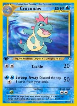 Croconaw — Neo Genesis — Uncommon