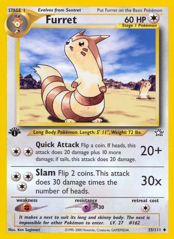 Furret — Neo Genesis, Uncommon