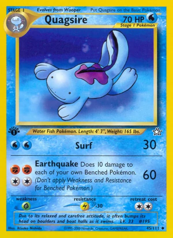 Quagsire — Neo Genesis, Uncommon