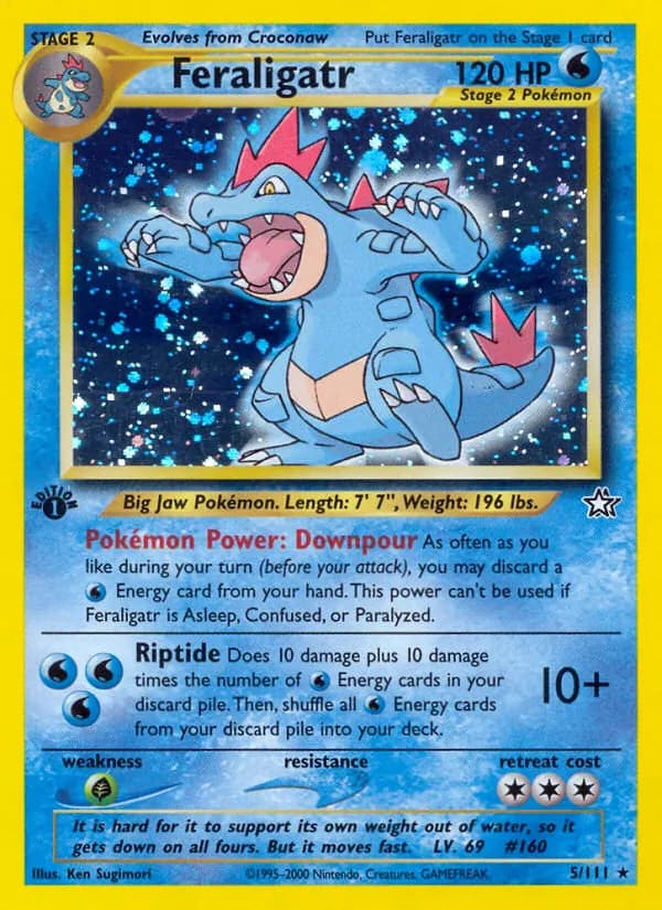 Feraligatr — Neo Genesis, Rare