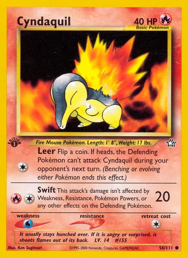 Cyndaquil — Neo Genesis, Common