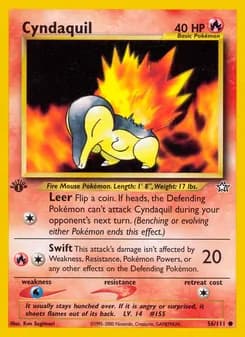 Cyndaquil — Neo Genesis — Common