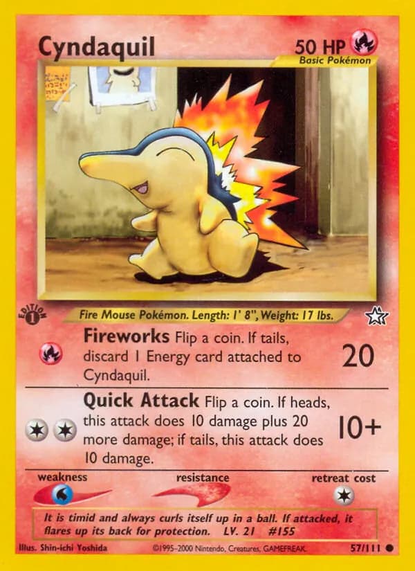 Cyndaquil — Neo Genesis, Common