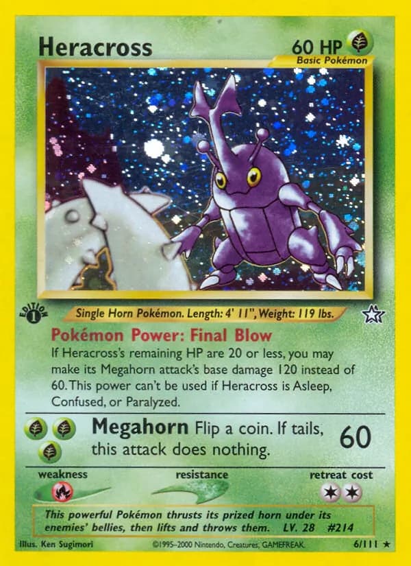 Heracross — Neo Genesis, Rare