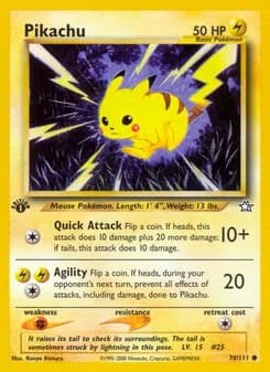 Pikachu — Neo Genesis — Common
