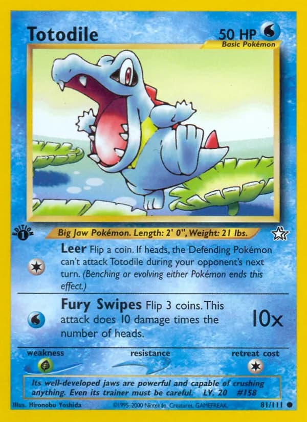 Totodile — Neo Genesis, Common