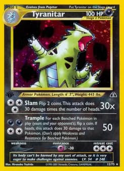 Tyranitar — Neo Discovery — Rare