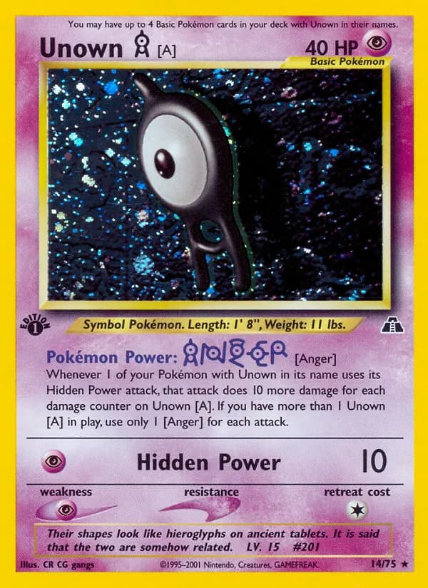 Unown [A] — Neo Discovery, Rare