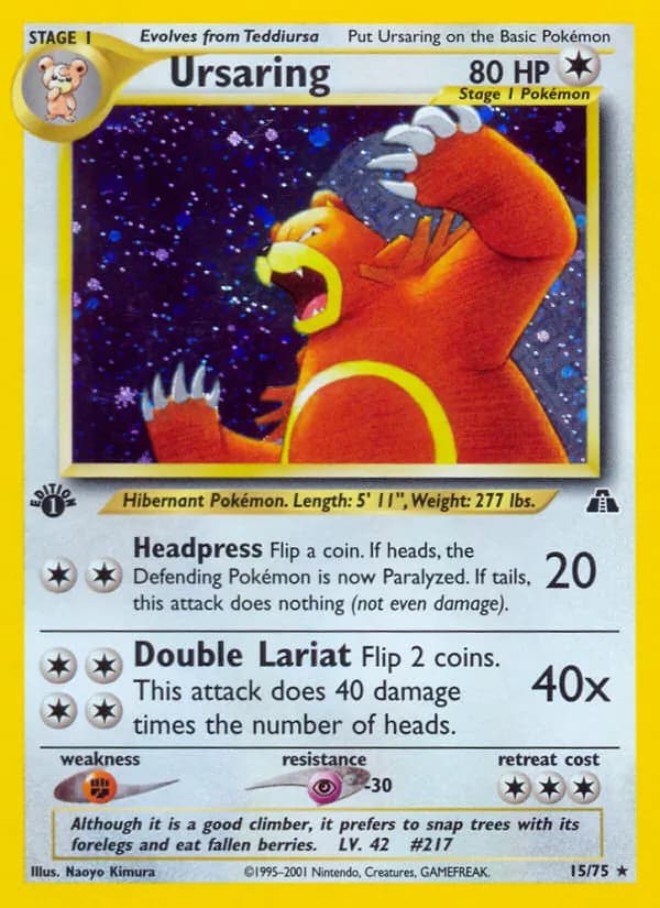 Ursaring — Neo Discovery, Rare
