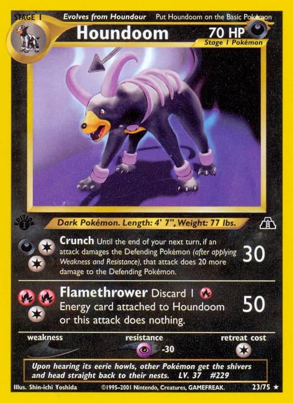 Houndoom — Neo Discovery, Rare