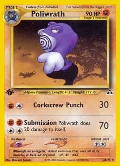 Poliwrath — Neo Discovery — Rare