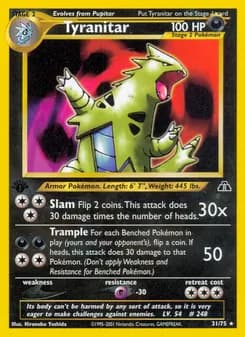 Tyranitar — Neo Discovery — Rare