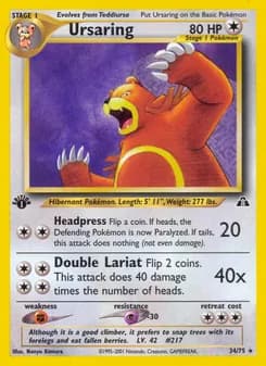 Ursaring — Neo Discovery — Rare