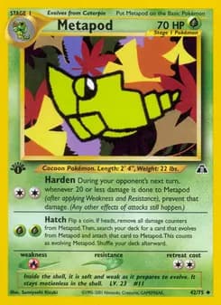 Metapod — Neo Discovery — Uncommon