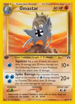 Omastar — Neo Discovery — Uncommon