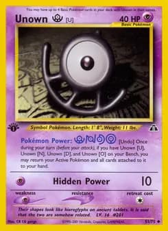 Unown [U] — Neo Discovery — Uncommon