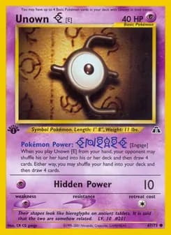 Unown [E] — Neo Discovery — Common