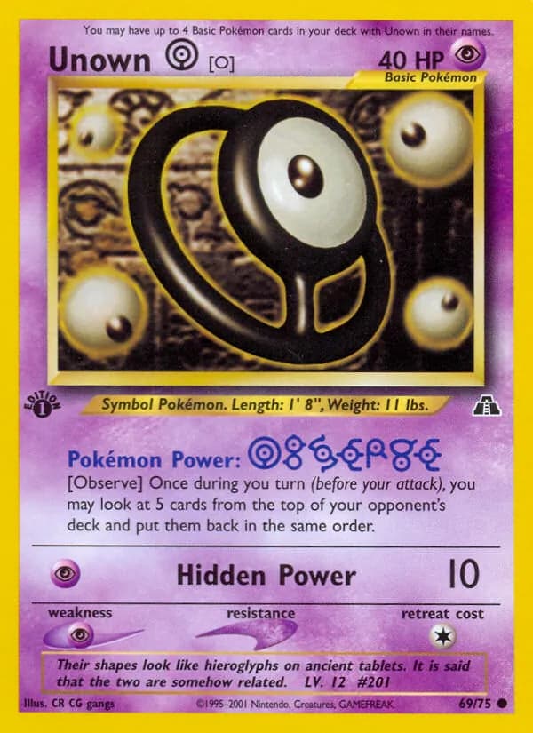 Unown [O] — Neo Discovery, Common