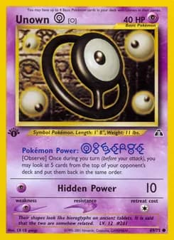 Unown [O] — Neo Discovery — Common
