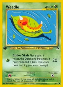 Weedle — Neo Discovery — Common