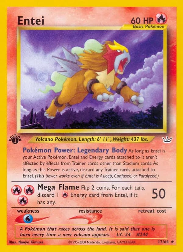 Entei — Neo Revelation, Rare