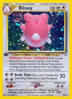 Blissey — Neo Revelation — Rare