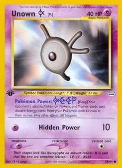 Unown [K] — Neo Revelation — Common