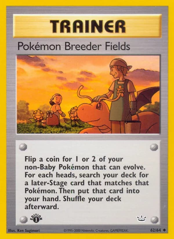 Pokémon Breeder Fields — Neo Revelation, Uncommon