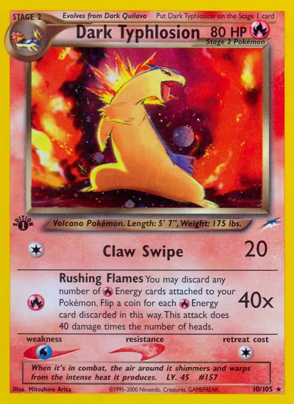 Dark Typhlosion — Neo Destiny, Rare