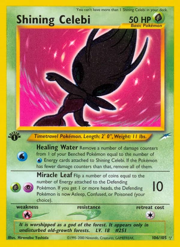Shining Celebi — Neo Destiny, Rare