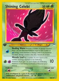 Shining Celebi — Neo Destiny — Rare