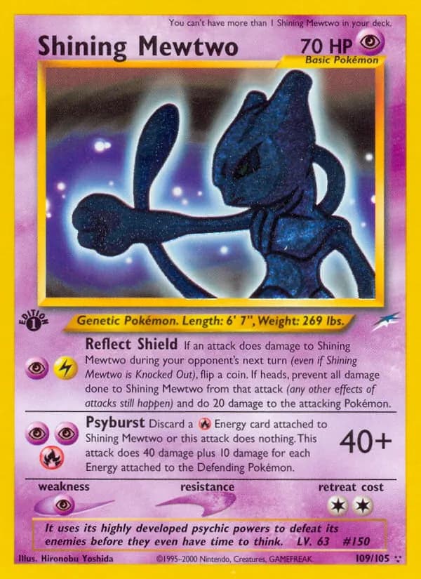 Shining Mewtwo — Neo Destiny, Rare