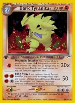 Dark Tyranitar — Neo Destiny — Rare