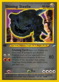 Shining Steelix — Neo Destiny — Rare