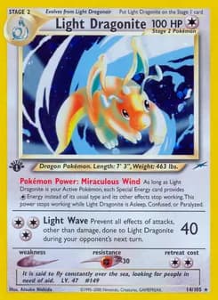 Light Dragonite — Neo Destiny — Rare