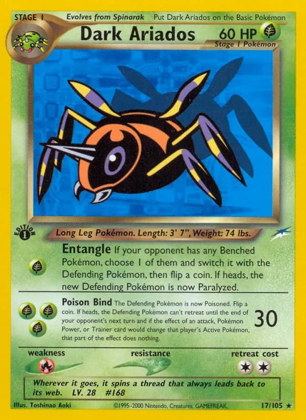 Dark Ariados — Neo Destiny, Rare
