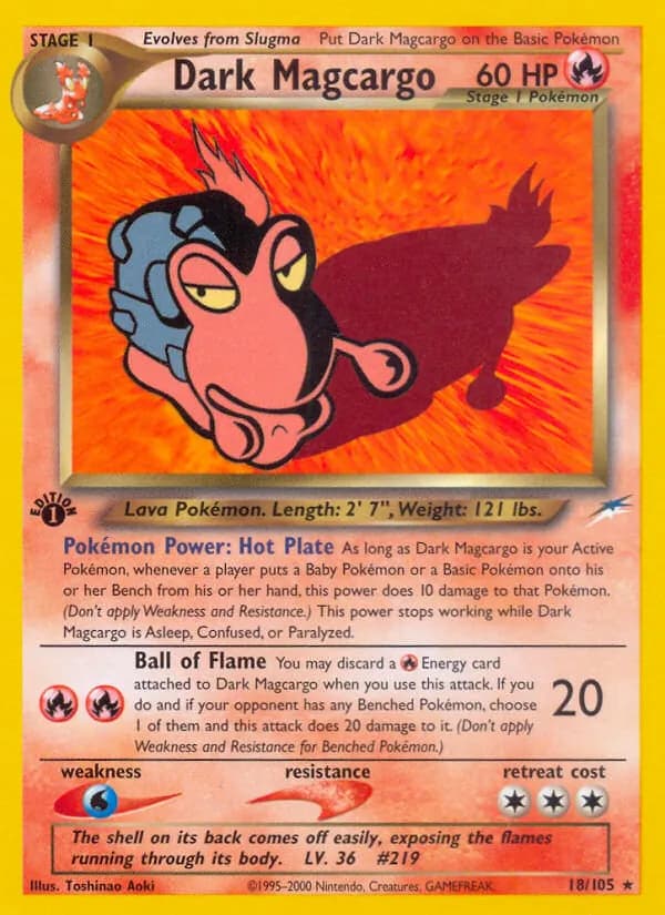 Dark Magcargo — Neo Destiny, Rare