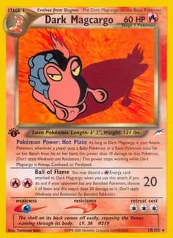 Dark Magcargo — Neo Destiny — Rare
