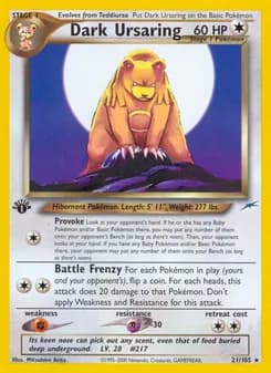 Dark Ursaring — Neo Destiny — Rare