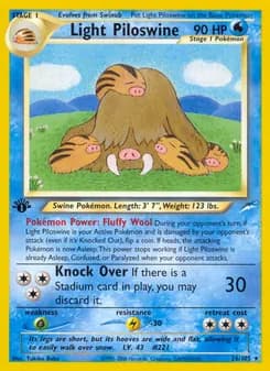 Light Piloswine — Neo Destiny — Rare