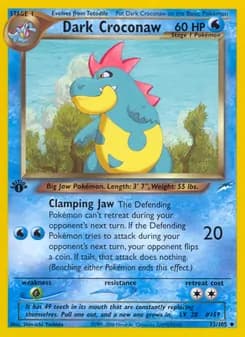 Dark Croconaw — Neo Destiny — Uncommon