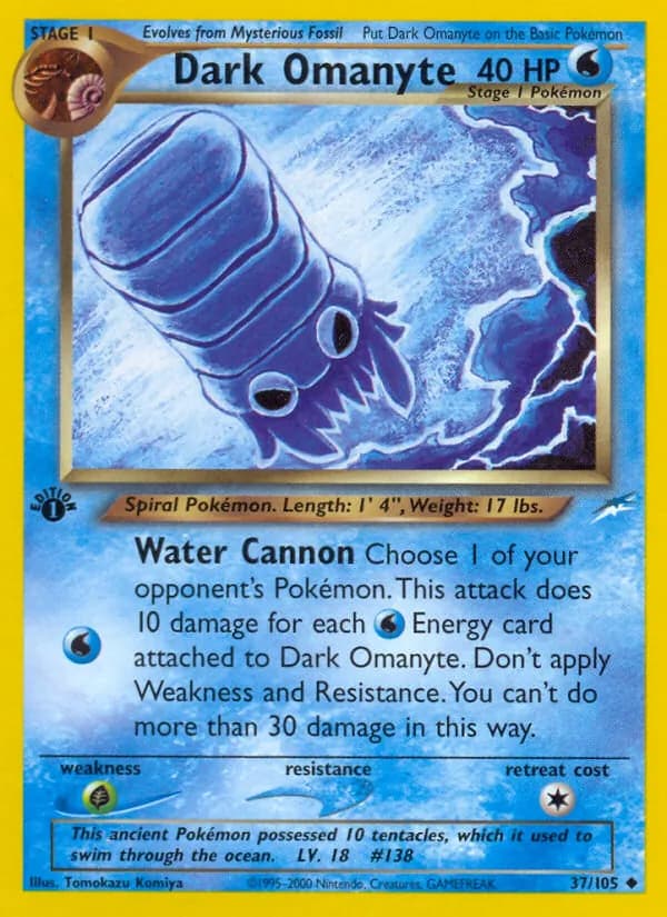 Dark Omanyte — Neo Destiny, Uncommon
