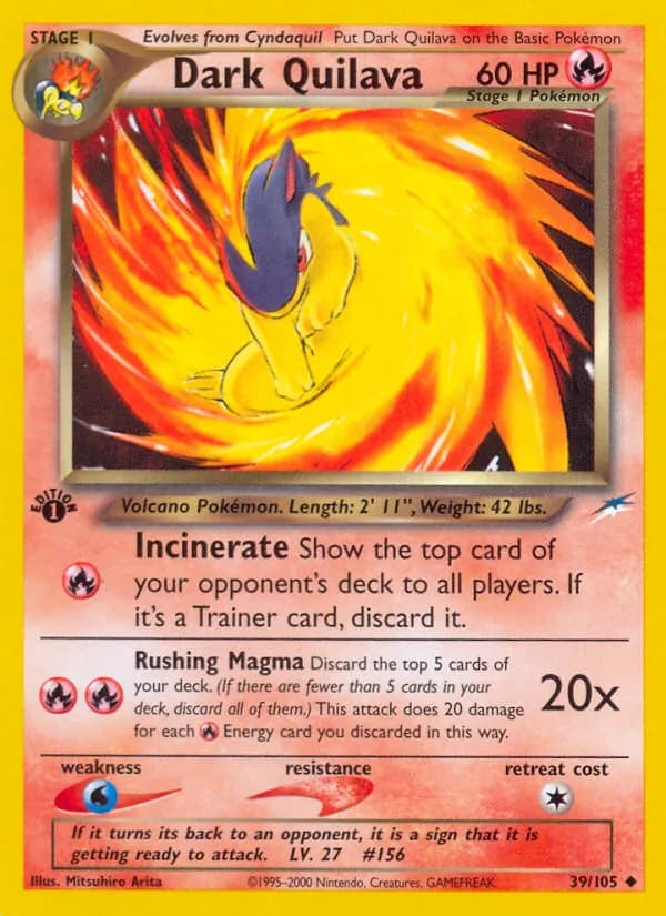 Dark Quilava — Neo Destiny, Uncommon