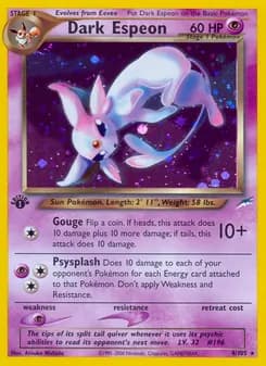 Dark Espeon — Neo Destiny — Rare