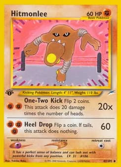 Hitmonlee — Neo Destiny — Uncommon